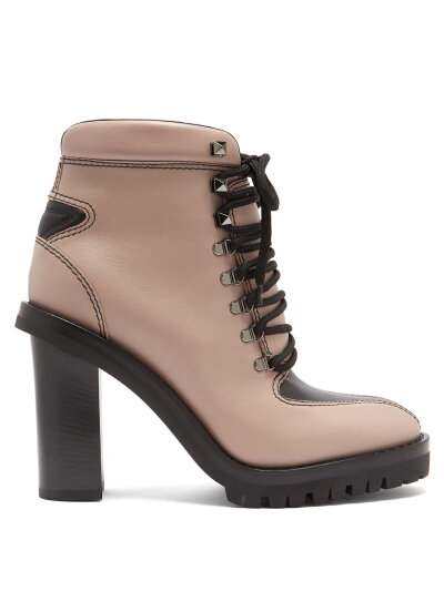 Trekking lace-up leather boots | Valentino