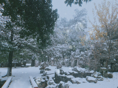 晚來天慾雪，能飲一杯無。(ヾﾉ･ω･`)一個南方人的快樂。