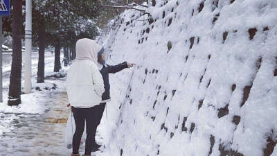 时隔多年再次在长沙看到雪！超级开心！~\(≧▽≦)/~