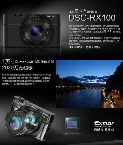 Sony DSC-RX100 数码相机 索尼RX100 卡片机