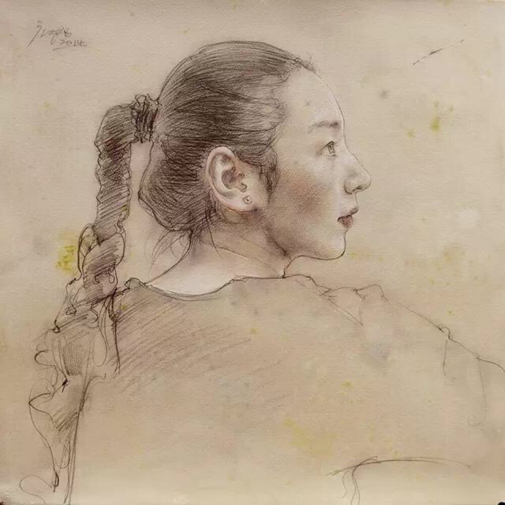 川美院长庞茂琨素描作品欣赏