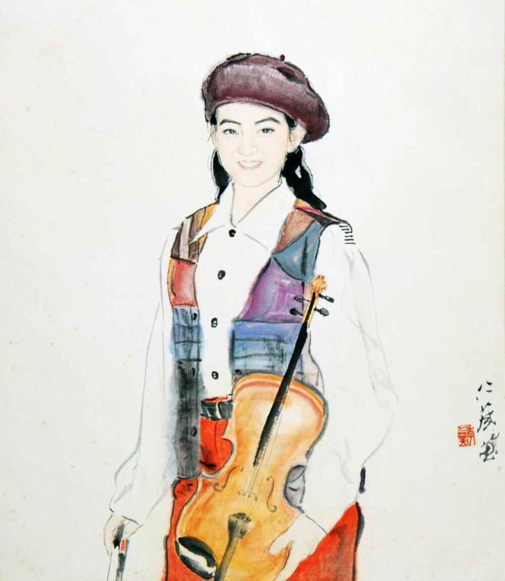 季仁葵水墨人物画欣赏｜季仁葵，上海奉贤高桥人，1970年毕业于浙江美术学院，师承方增先先生。