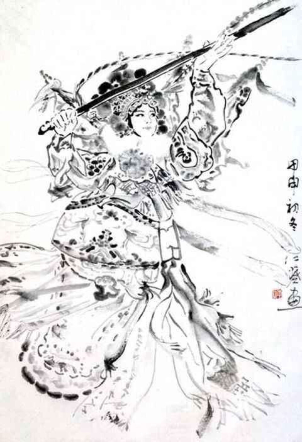 季仁葵水墨人物画欣赏｜季仁葵，上海奉贤高桥人，1970年毕业于浙江美术学院，师承方增先先生。