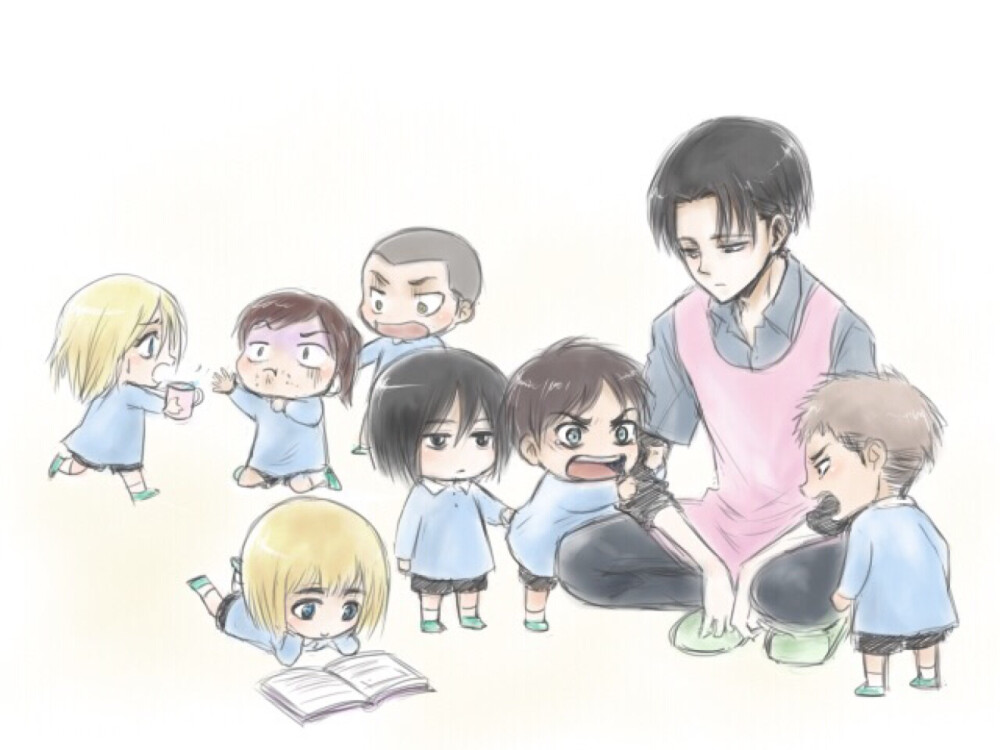  p站 二次元 插画 少年 动漫 妖孽 同人 原创 自由之翼 调查兵团 进击的巨人 艾伦 三笠 兵长 利威尔 艾利 巨人