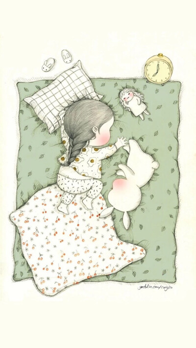 兔子 小女孩 插画
壁纸