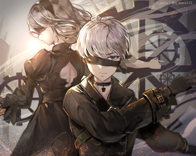 NieR：Automata 尼尔：机械纪元 绘师：A_maru（p id=7775076） 本作品id=72326904