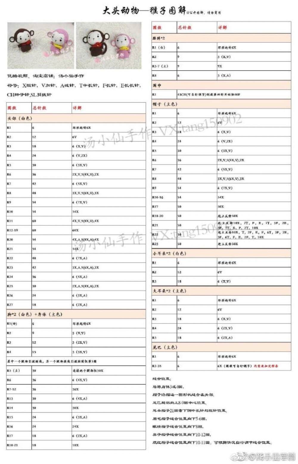 钩针编织钩针玩偶
