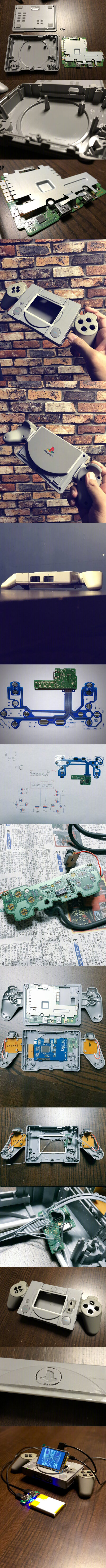 岛国技术宅にわ的魔改作品「PlayStation Classic Portable」(图9为过程)