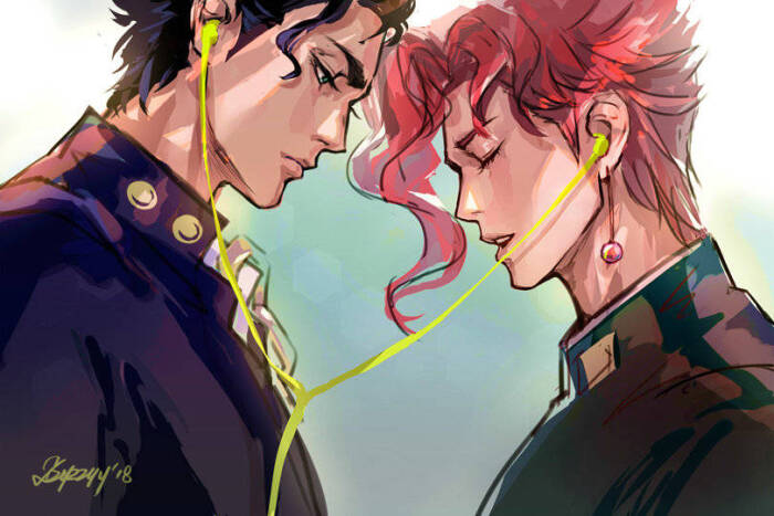 Jojo 空条承太郎和花京院典明 堆糖 美图壁纸兴趣社区