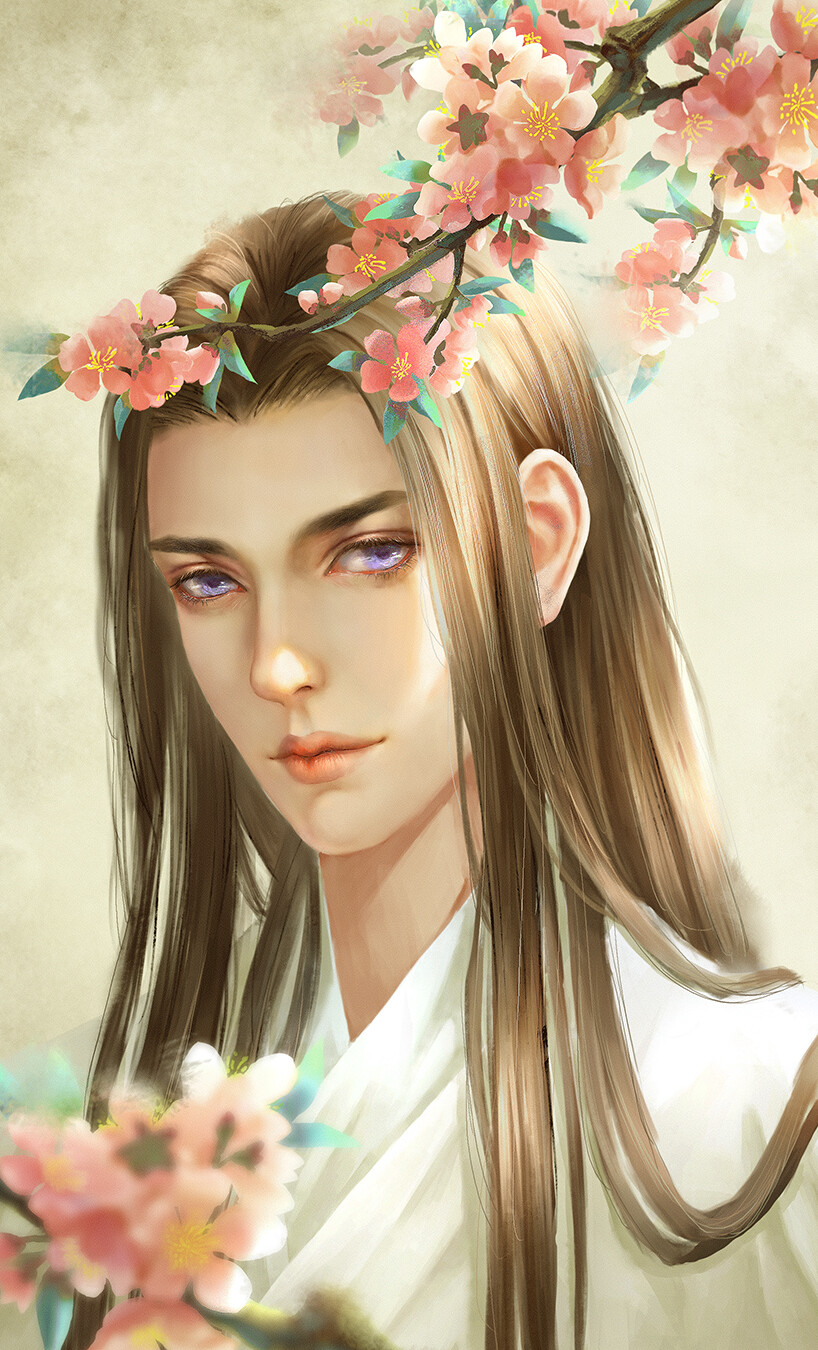 古风美男绘师逍千子