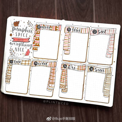 手帐排版bujo