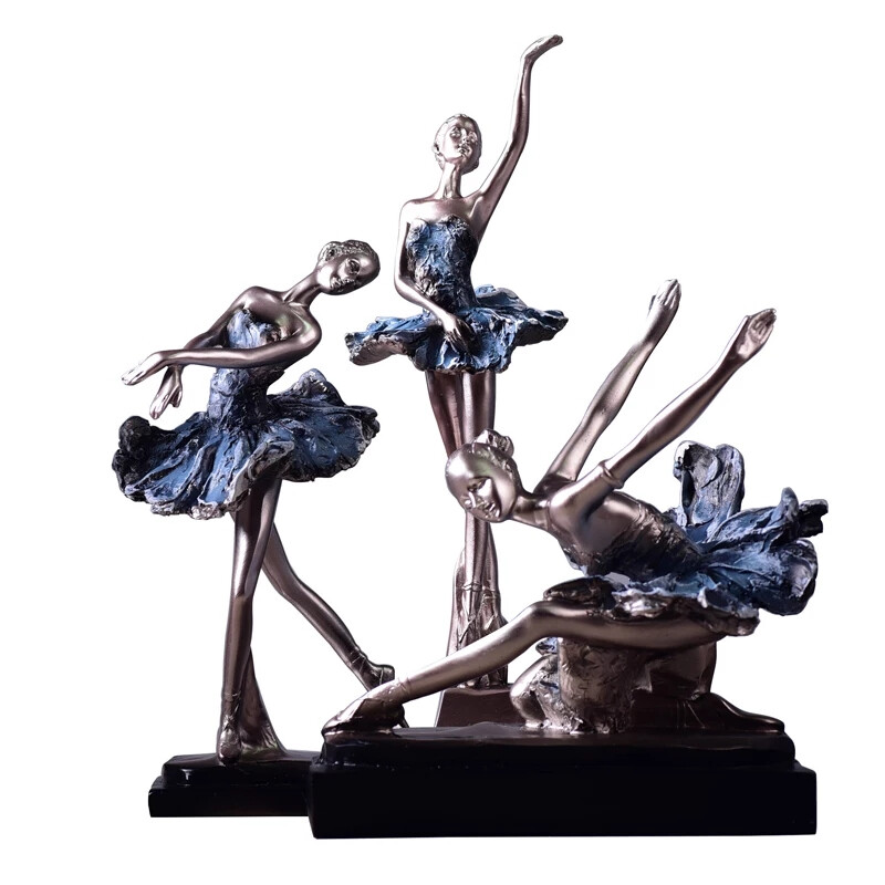 欧式复古芭蕾跳舞女孩摆件 家居软装饰品工艺品客厅创意人物摆设