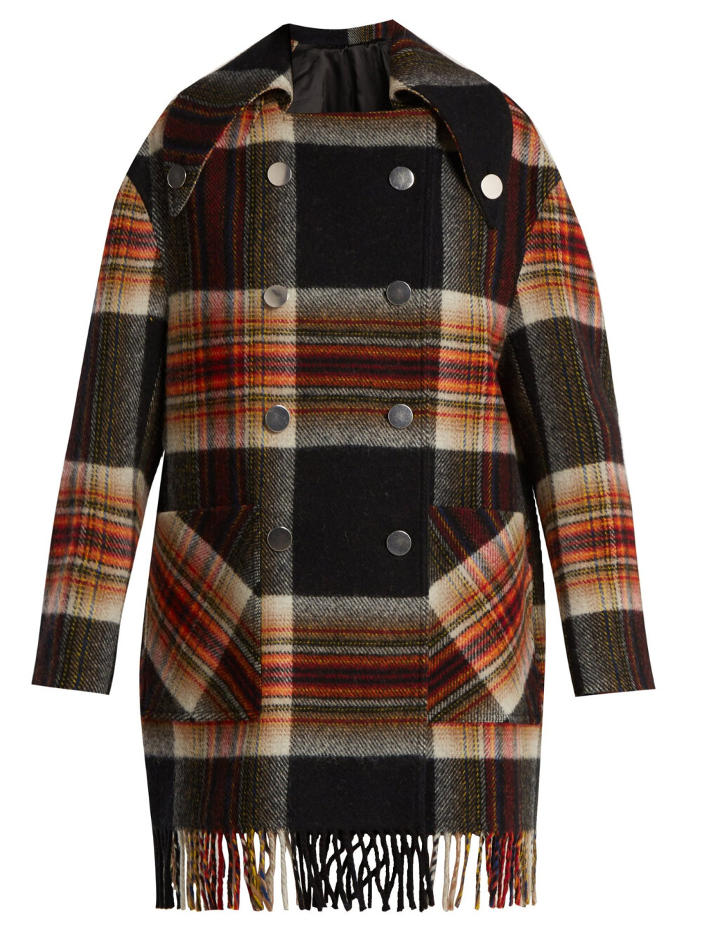 X Pendleton fringed plaid wool coat | CALVIN KLEIN 205W39NYC