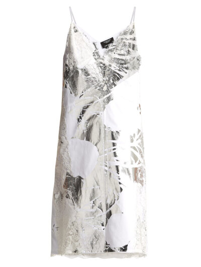 White cotton foil-print Andy Warhol dress | CALVIN KLEIN 205W39NYC