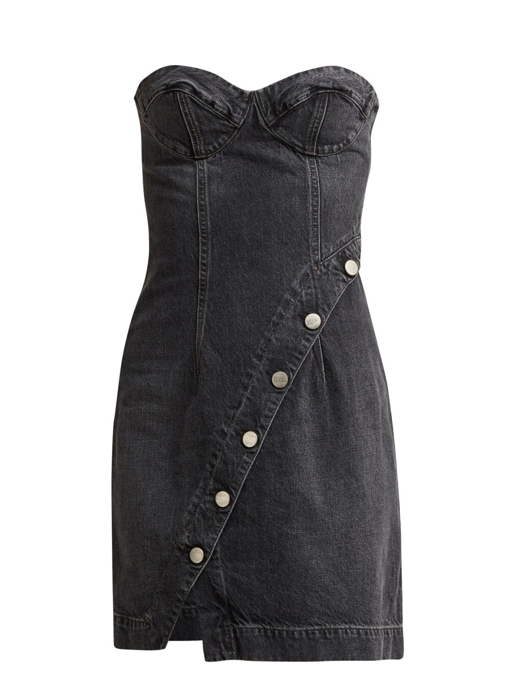 Claudia buttoned denim dress | Jean Atelier 