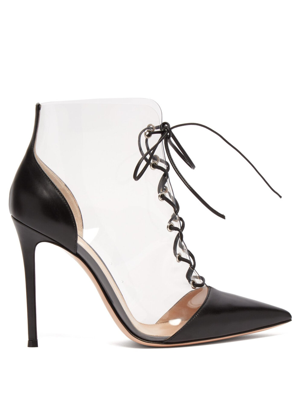 Icon 105 PVC and leather lace-up boots | Gianvito Rossi