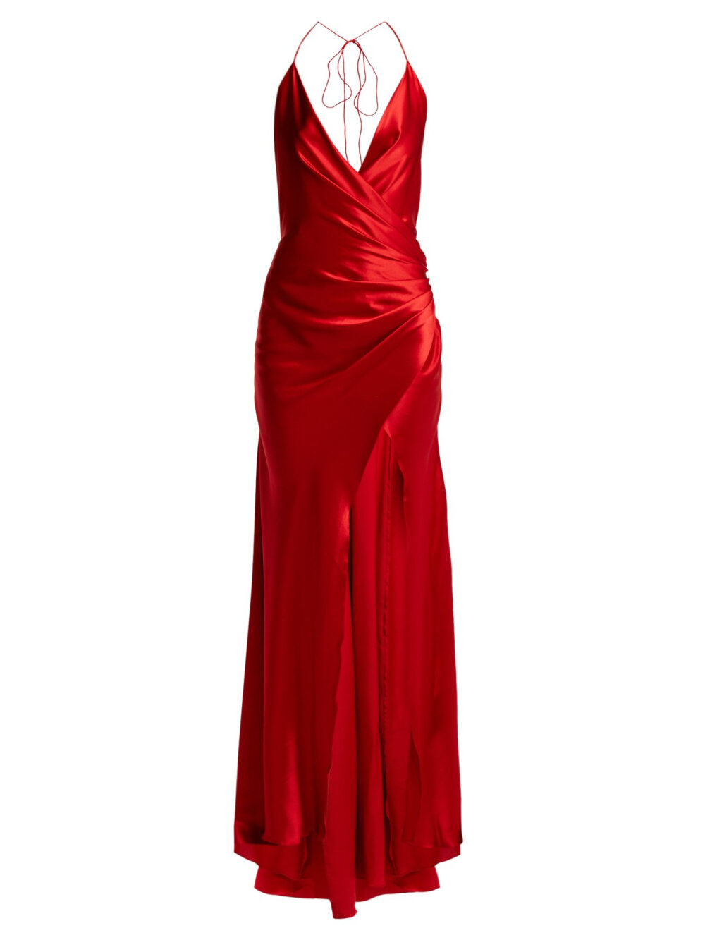 Scarface draped silk-blend dress | Adriana Iglesias