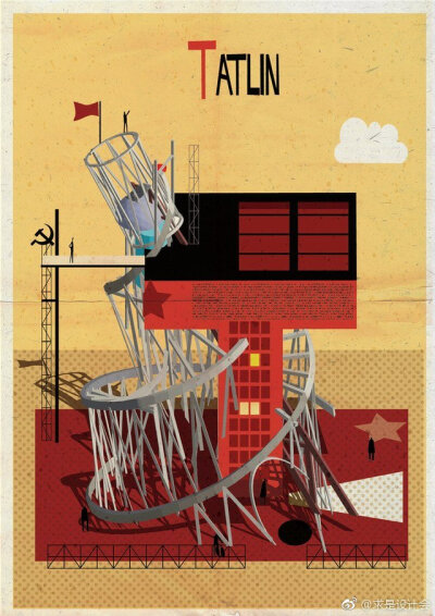 经典建筑字母表 by Federico Babina。#求是设计会#