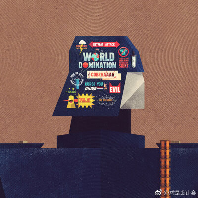 菲律宾设计师Dan Matutina创作了一组平面作品，用于海报，插图，书籍装帧。#求是设计会#