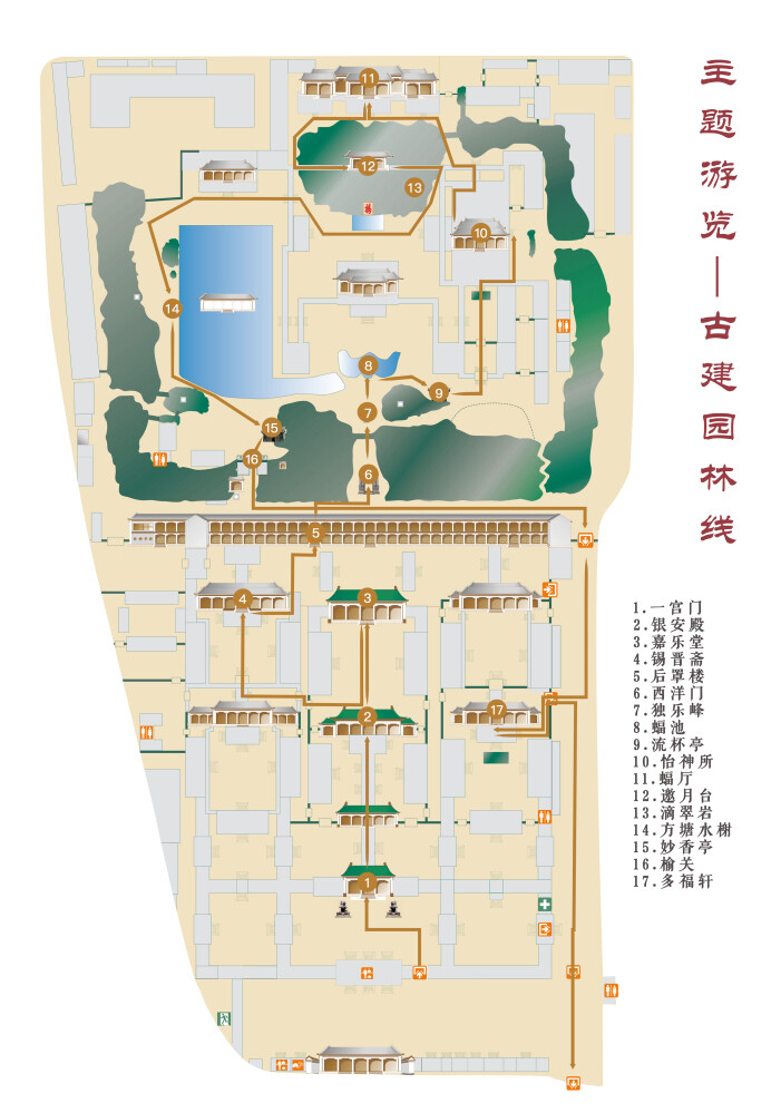 恭王府古建园林线