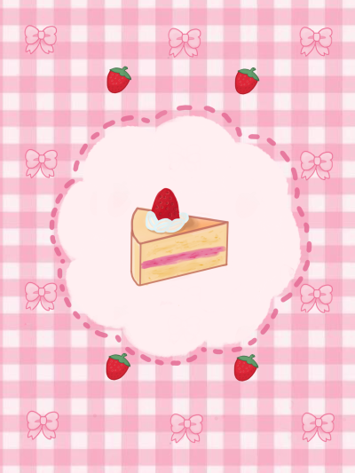 指绘.草莓芝士蛋糕