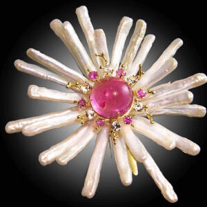 珠宝 | 设计，奢华珠宝。
“俄罗斯汉子的浪漫柔情”。russelltrusso珍珠作品。