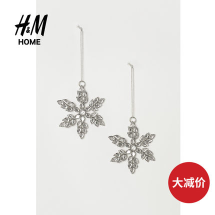 H＆M 家居用品新款 2件装圣诞饰品 HM0253651