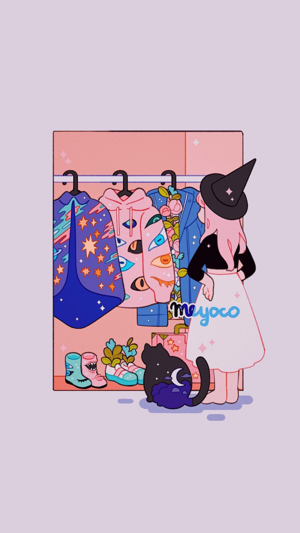 iPhone壁纸 插画师：Meyoco ​​​