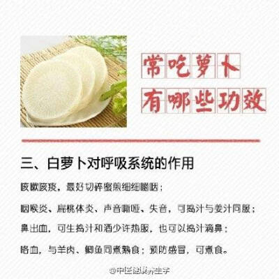 白萝卜的功效