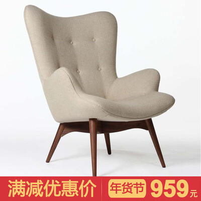 定制
北欧布艺单人沙发椅懒人现代简约小熊椅花瓣椅休闲INS网红设计师