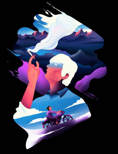 插画师 Florent Hauchard 绘画作品 