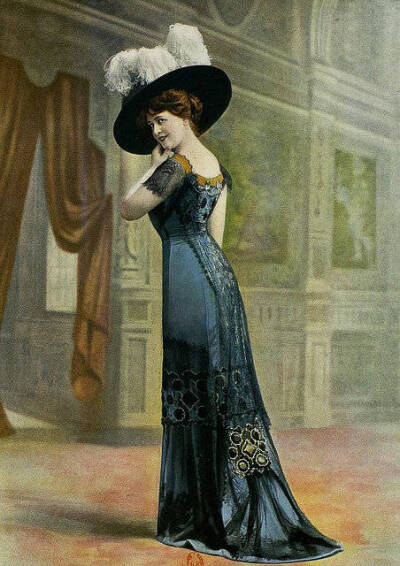 服装 | Evening Wear。
“优雅的身姿”。1910s。