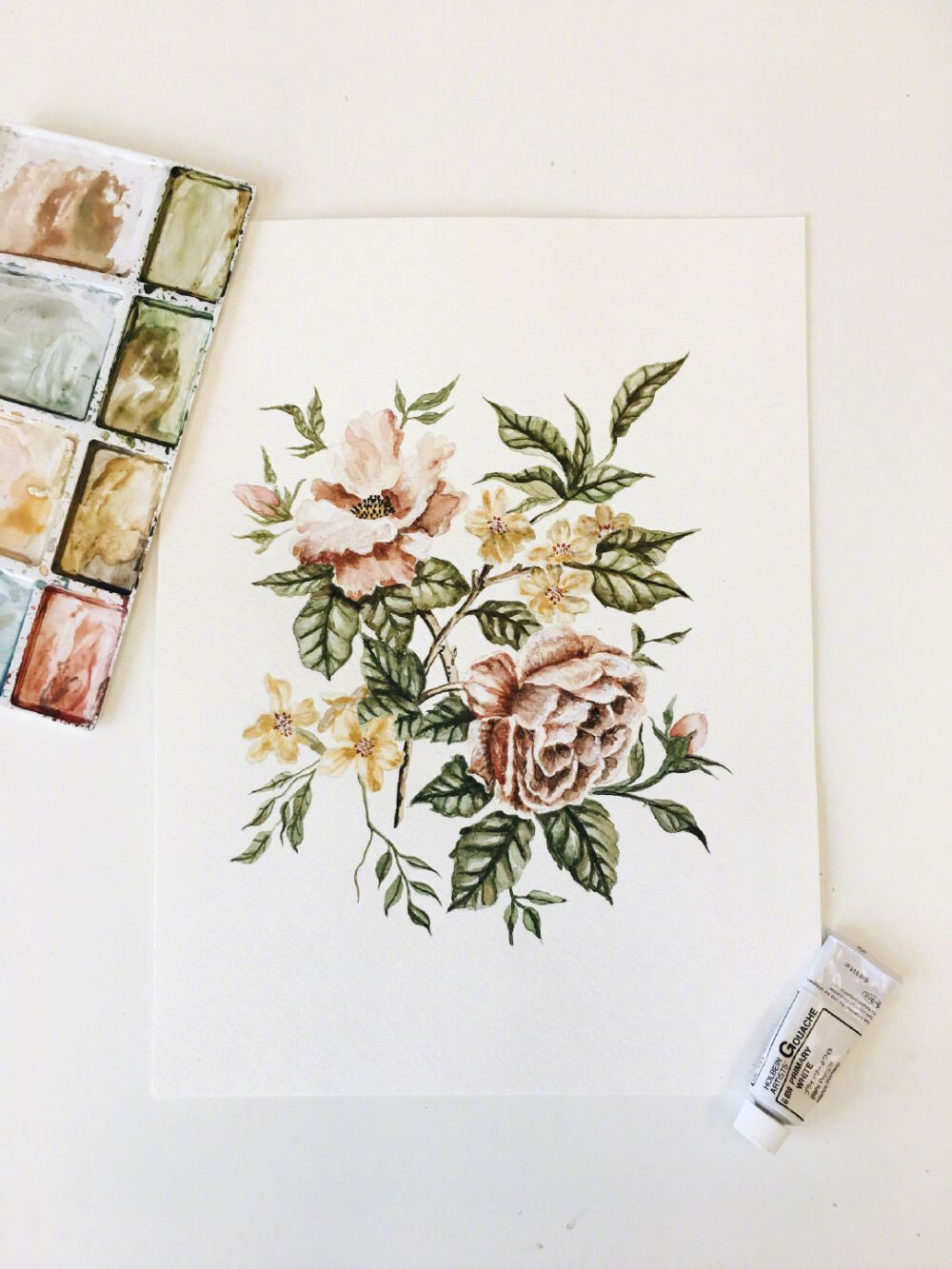 创意画廊美国插画师 Shealeen Louise 手绘花卉作品