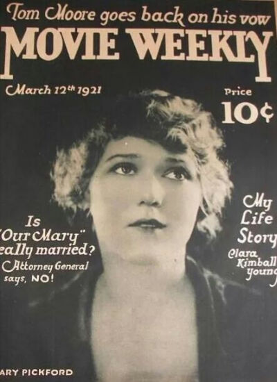 玛丽碧克馥
Mary Pickford 1892-1979年
美国默片女演员