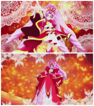 红城永久 Cure Scarlet( 赤红天使)
变身咒语: Precure Princess Engage
变身口号: 深红火焰的公主 Cure Scarlet