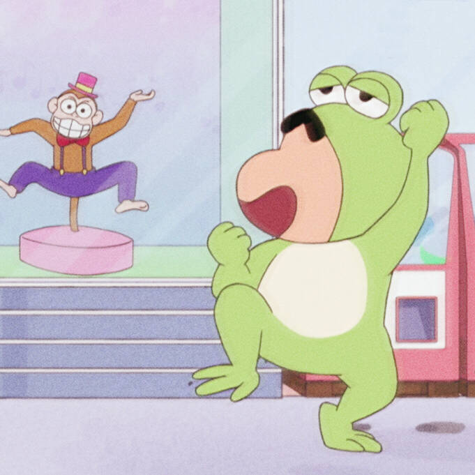 蜡笔小新青蛙头像