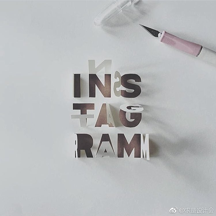 Instagram发现了上一位英文字体书法或者称字体设计的设计师Hand Drawn Type。#求是爱设计#