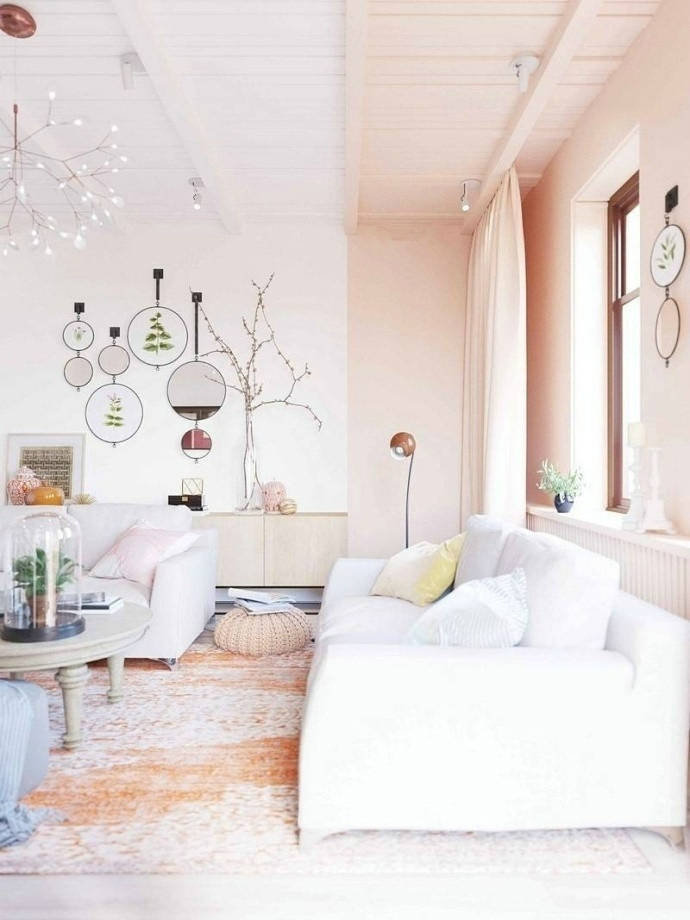 粉色系装修设计案例分享。