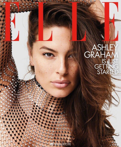 超模#Ashley Graham# &amp;《ELLE》美版二月刊封面ⅠAshley对于幸福的定义，好像从来只与另一半有关。作为妻子和女人，她的人生才刚刚开始！