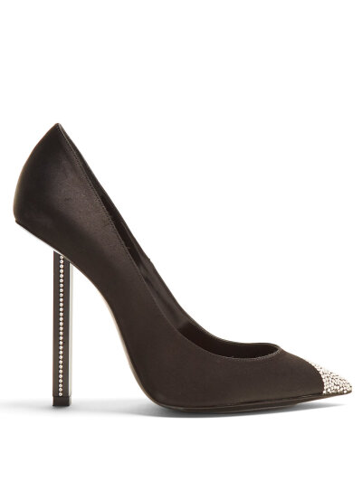 Tower point-toe crystal-embellished pumps | Saint Laurent 