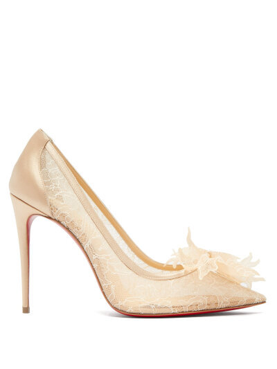 Delicatissima 100 lace pumps | Christian Louboutin