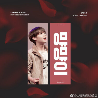 LUMINOUS ROSE 1ST CHEERING SLOGAN
[场贩]
cr. luminous_rose
构成：反光手幅，拉链袋