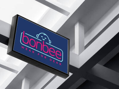  bonbee印度婴儿服装品牌logo设计及包装设计 ​​​​