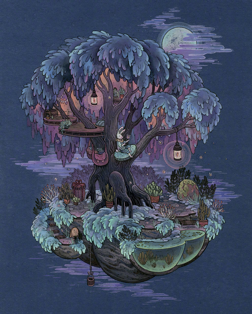 美国插画家nicolegustafsson绘画作品wwwnimasproutcom