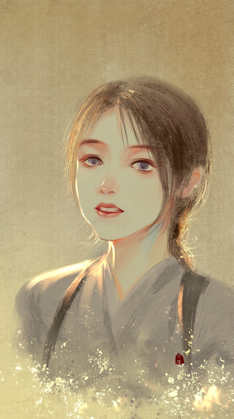 手绘古装美女 插画师:符殊