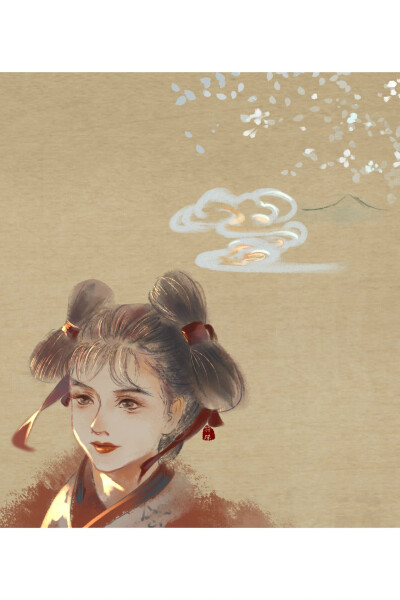 手绘古装美女 插画师:符殊