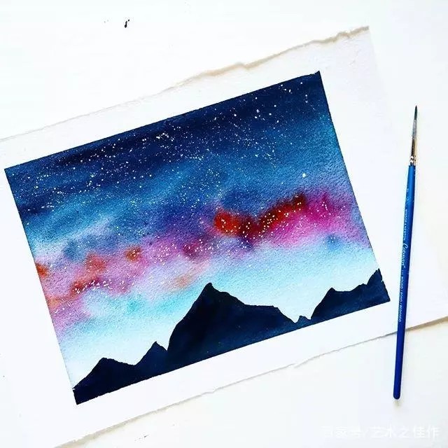 水彩 森系
星空 留白 蓝系