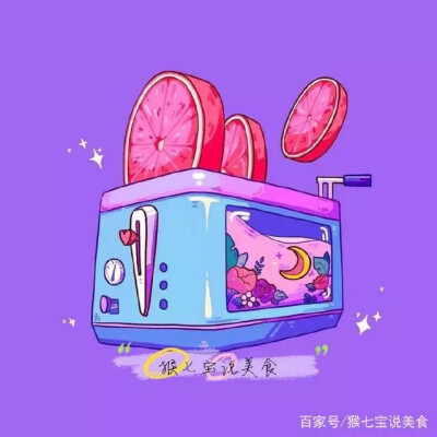 美味佳肴插画设计