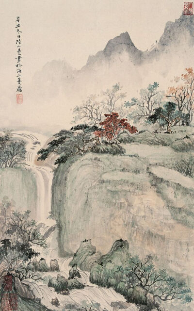 旷世佳人陆小曼作品 《秋山泻瀑》
陆小曼（1903年－1965年），近代女画家，江苏武进人。1915年就读法国圣心学堂，她18岁就精通英文和法文。她是个画家，她擅长戏剧，曾与徐志摩合作创作《卞昆冈》五幕话剧。她谙昆…