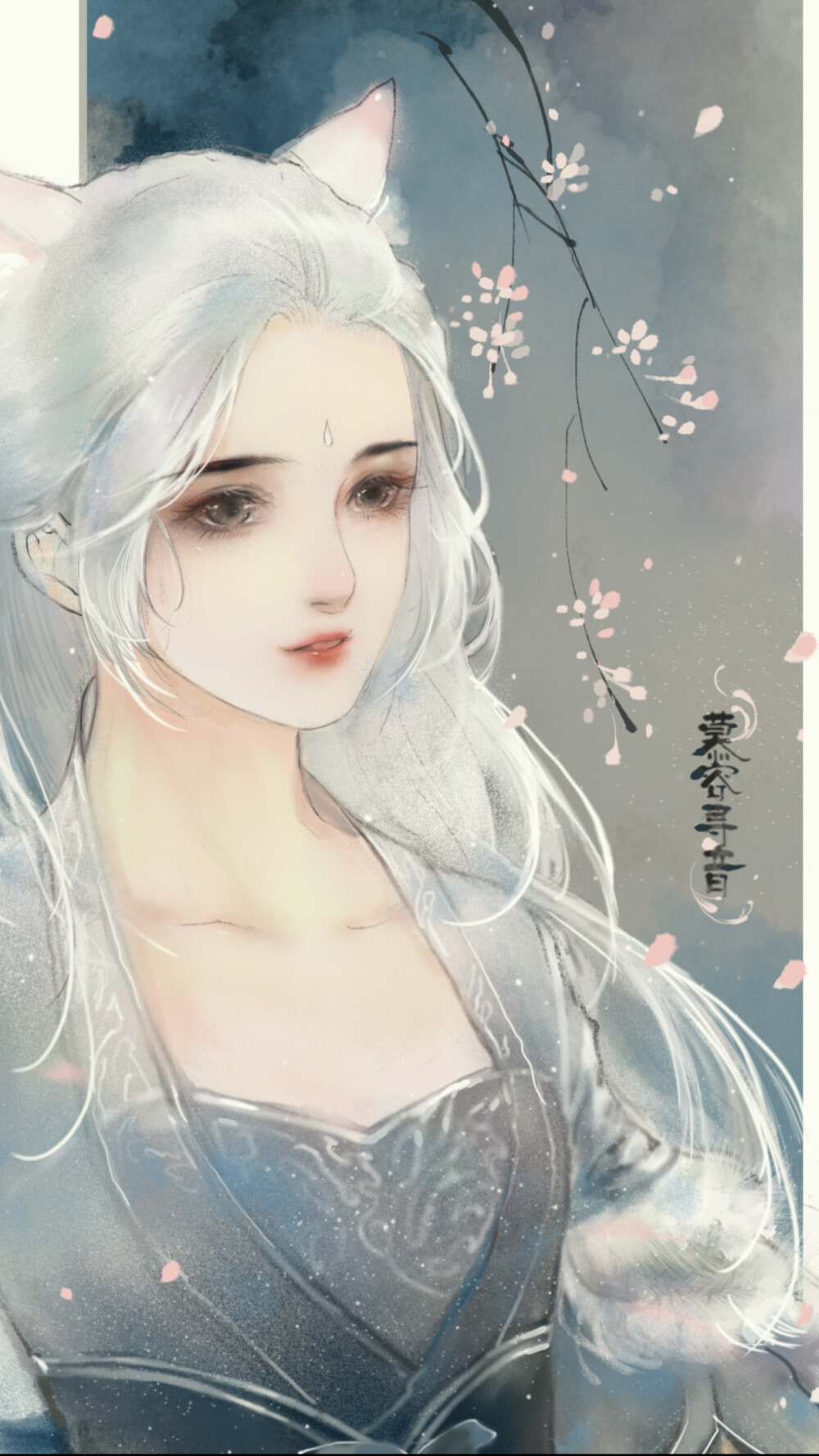 手绘古装美女 插画师:可若大妹砸